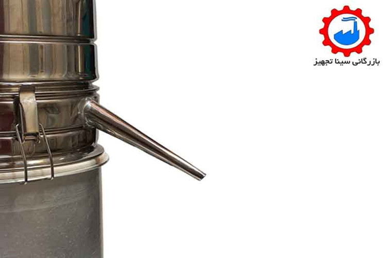 عکس سوم دستگاه تقطیر خانگی ( عرقگیری یا گلابگیری ) 10 لیتری لوله کوتاه