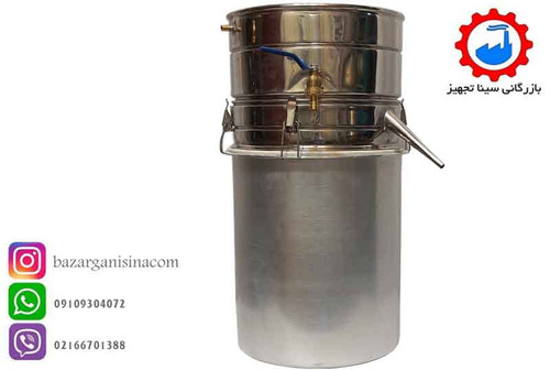 عکس اصلی دستگاه عرق گیری یا گلاب گیری 30 لیتری لوله کوتاه
