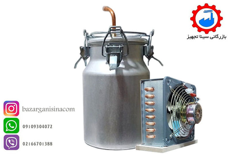 دستگاه عرق گیری یا گلاب گیری برقی 10 لیتری همراه با کندانسور مسی