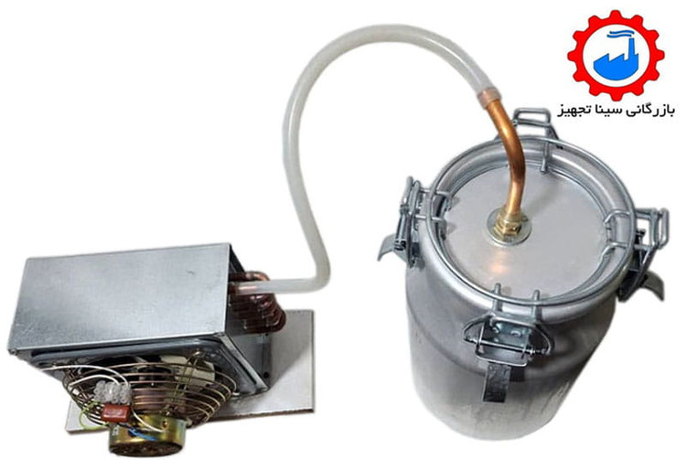 دستگاه عرق گیر یا گلاب گیر ( جهت تقطیر ) 10 لیتری همراه با خنک کننده مسی