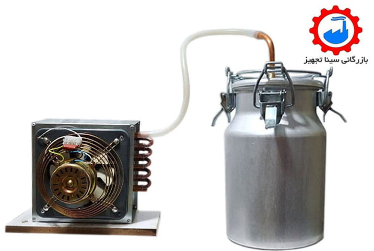 عرقگیر یا گلابگیر برقی جهت تقطیر 10 لیتری همراه با کندانسور لوله مسی