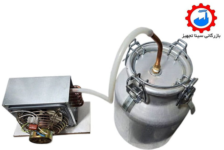 دستگاه تقطیر برقی 15 لیتری (جهت عرق گیری یا گلاب گیری ) همراه با خنک کننده مسی