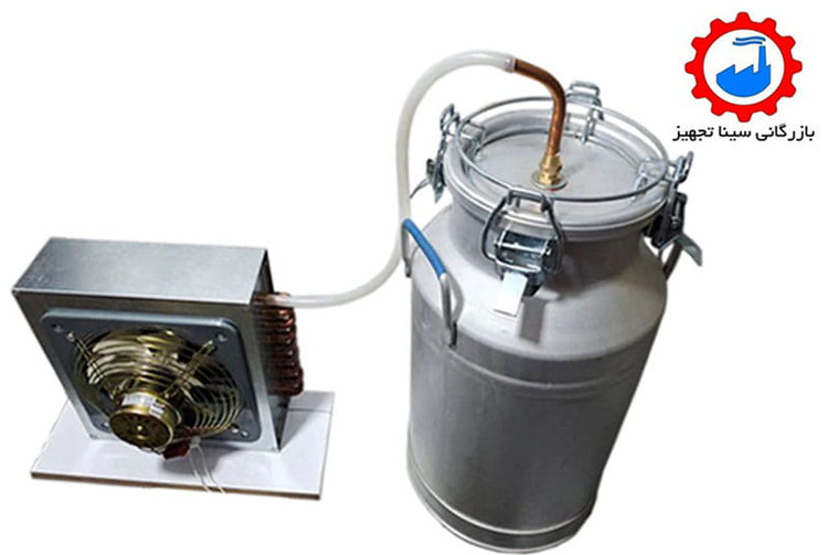 دیگ تقطیر آلومینیومی 30 لیتری همراه با کندانسور برقی مسی