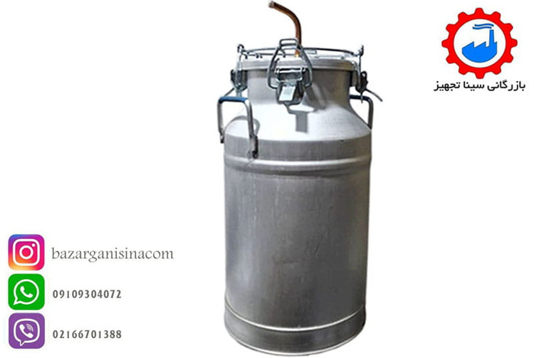 دیگ آلومینیومی مخصوص تقطیر جهت عرقگیر یا گلابگیر 30 لیتری