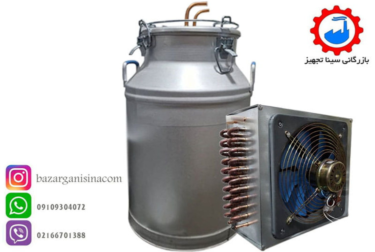 دستگاه عرق گیری یا گلاب گیری برقی 100 لیتری همراه با کندانسور مسی سایز یک دوم