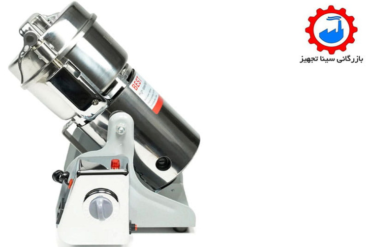 نمای کناری از آسیاب ادویه جات گهواره ای بست مناسب عطاری ها صنعتی 250 گرمی مدل BEST 250A