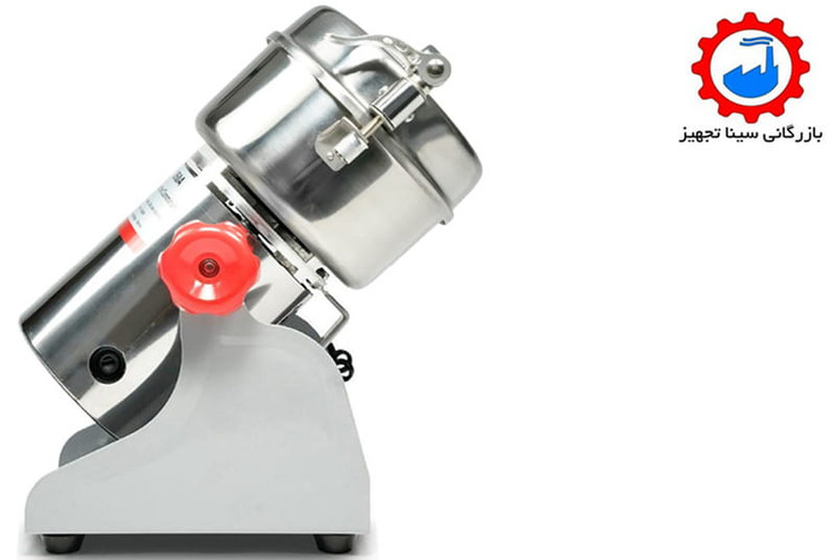 نمای کناری آسیاب بست 350 گرمی نیمه صنعتی مناسب عطاری و ادویه مدل BEST 350A