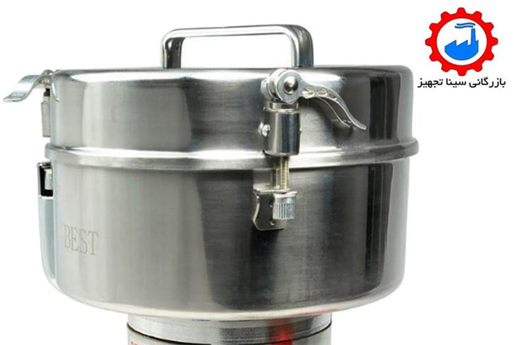 کاسه یا مخزن استیل مخصوص آسیاب نیمه صنعتی برند بست 3 کیلویی BEST 3000A مدل