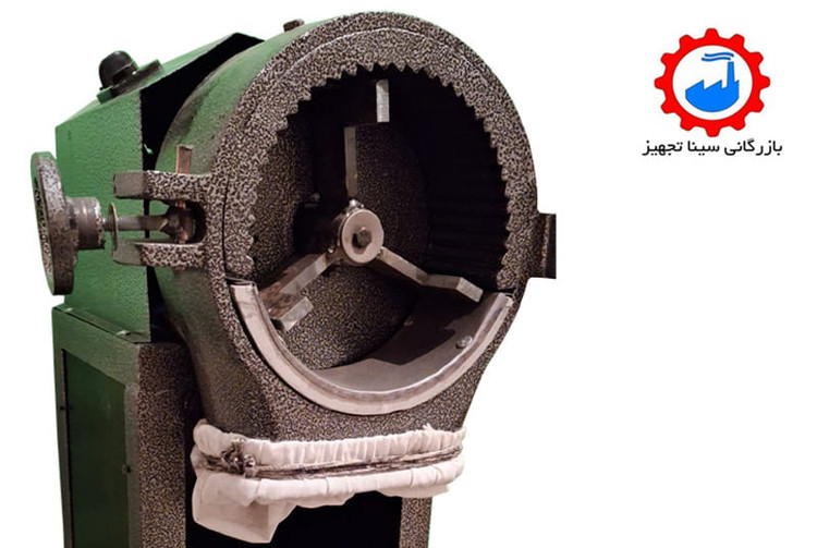 تیغه ها و مخزن مواد آسیاب ادویه صنعتی مخصوص عطاری ها و مواد غذایی برند سینا تجهیز مدل 15000