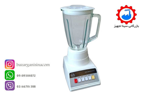 مخلوط کن حرفه ای و نیمه صنعتی برند سایان مدل 850 شیشه ای